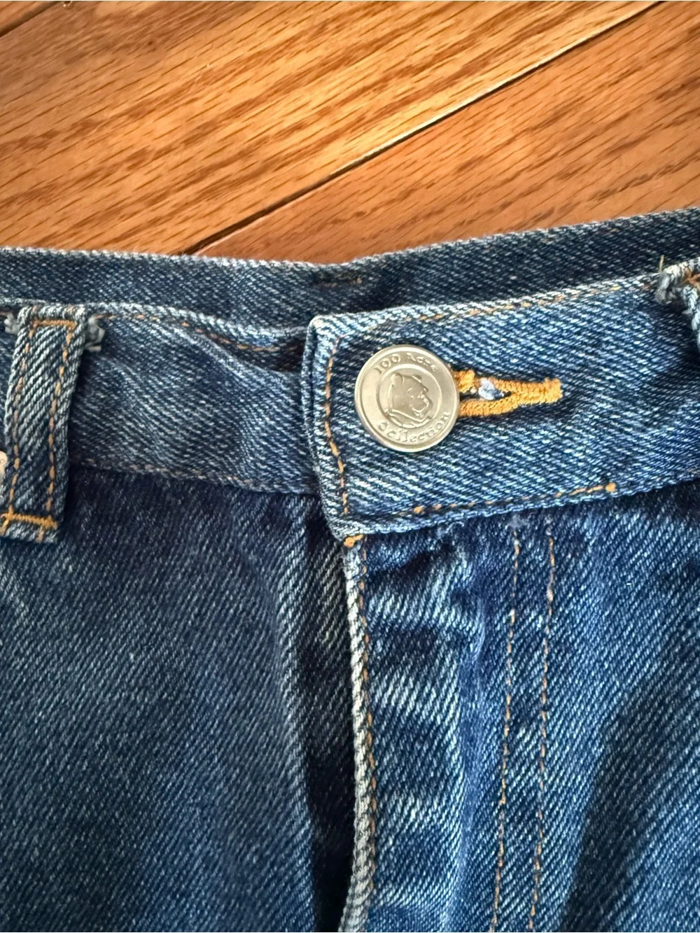 Vintage 90s Disney Pooh 100 Acre Collection Tigger Denim Skirt Size 10 Girls